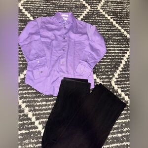 Formal set Calvin Klein Boys button up top and dress pants